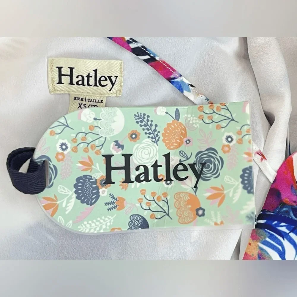 Hatley Tropical Floral Sleeveless Shift Dress XS White Pink Blue Resort Beach - Picture 9 of 11